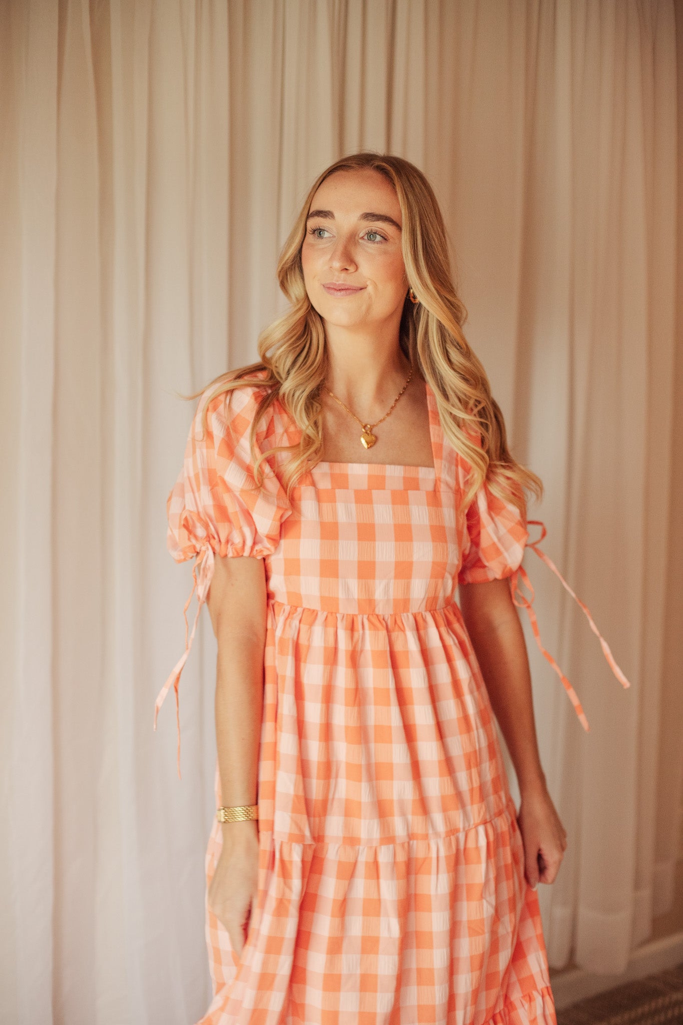 Sunset Gingham Dress