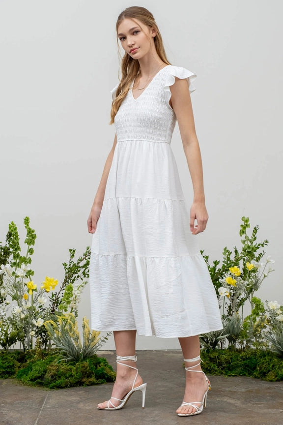Beauty and Grace Dress - White