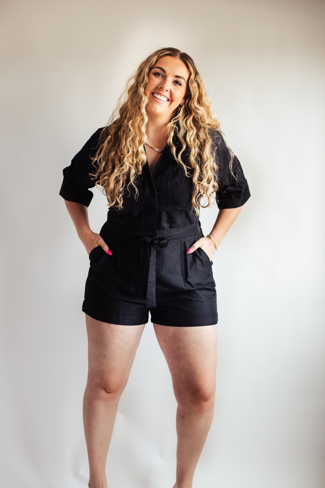 Elevated Black Romper