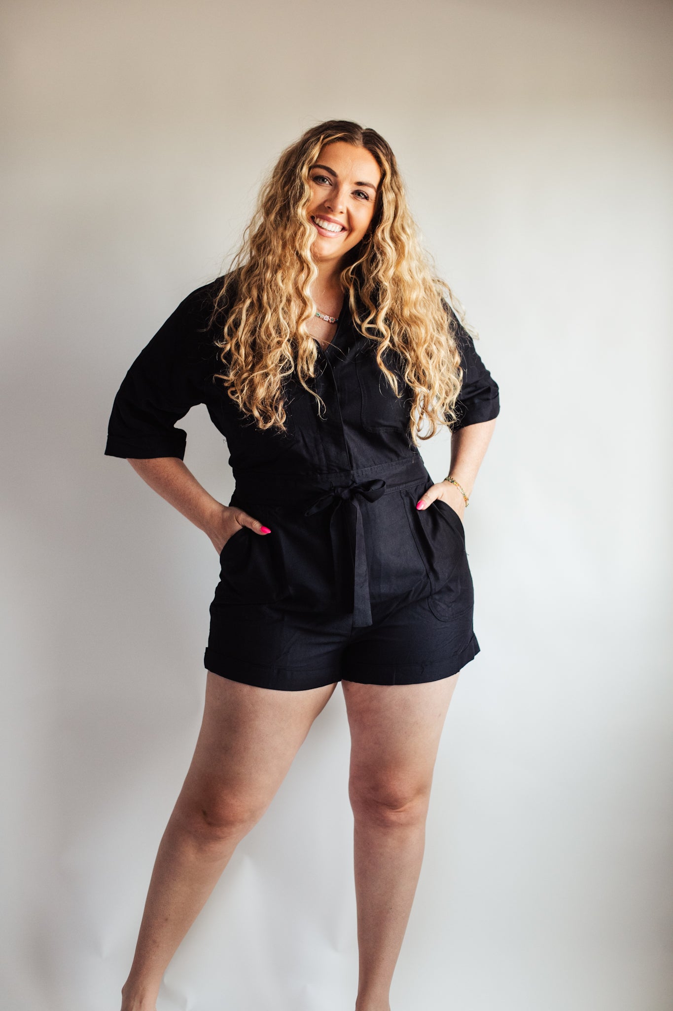 Elevated Black Romper