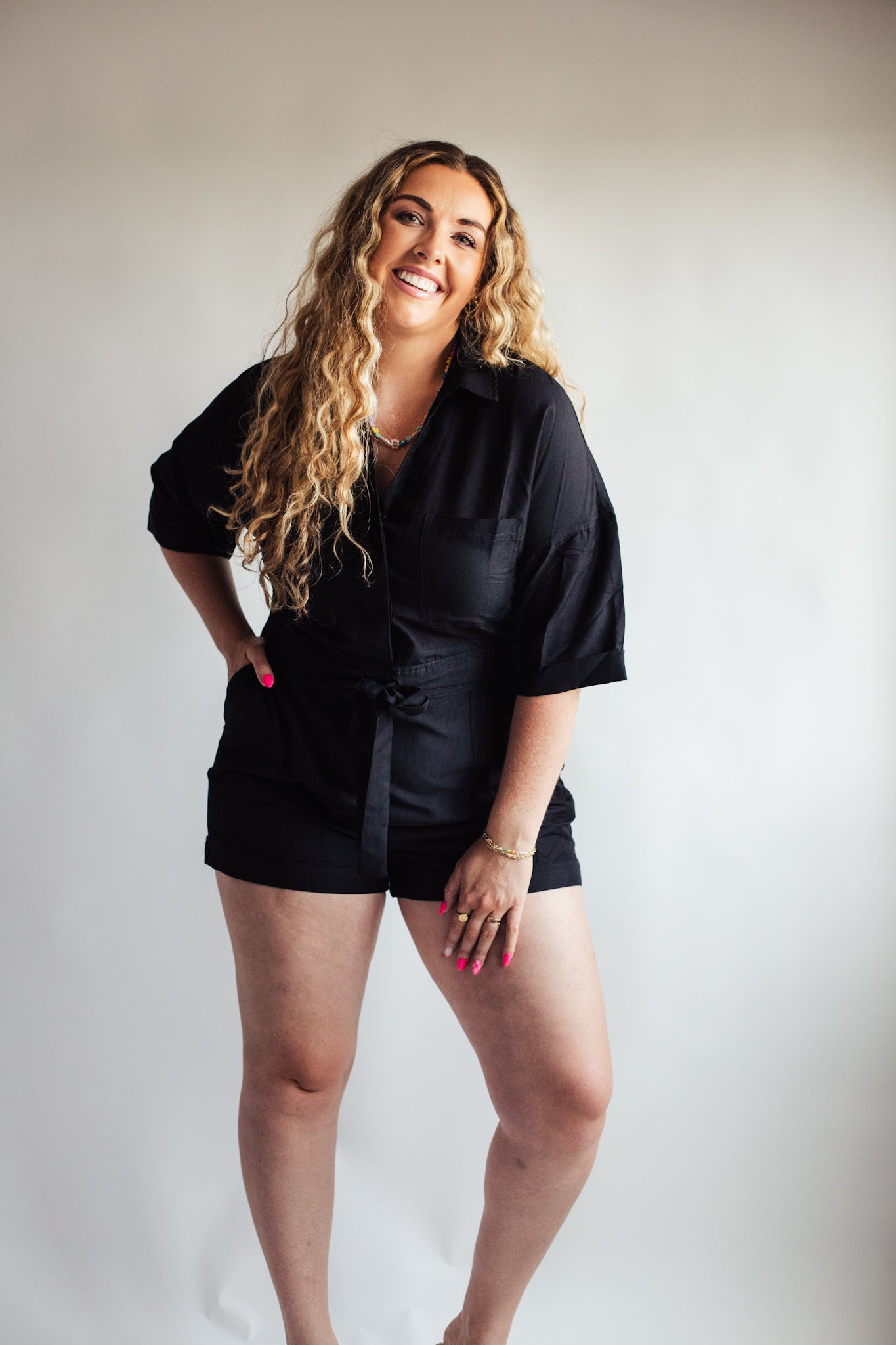 Elevated Black Romper